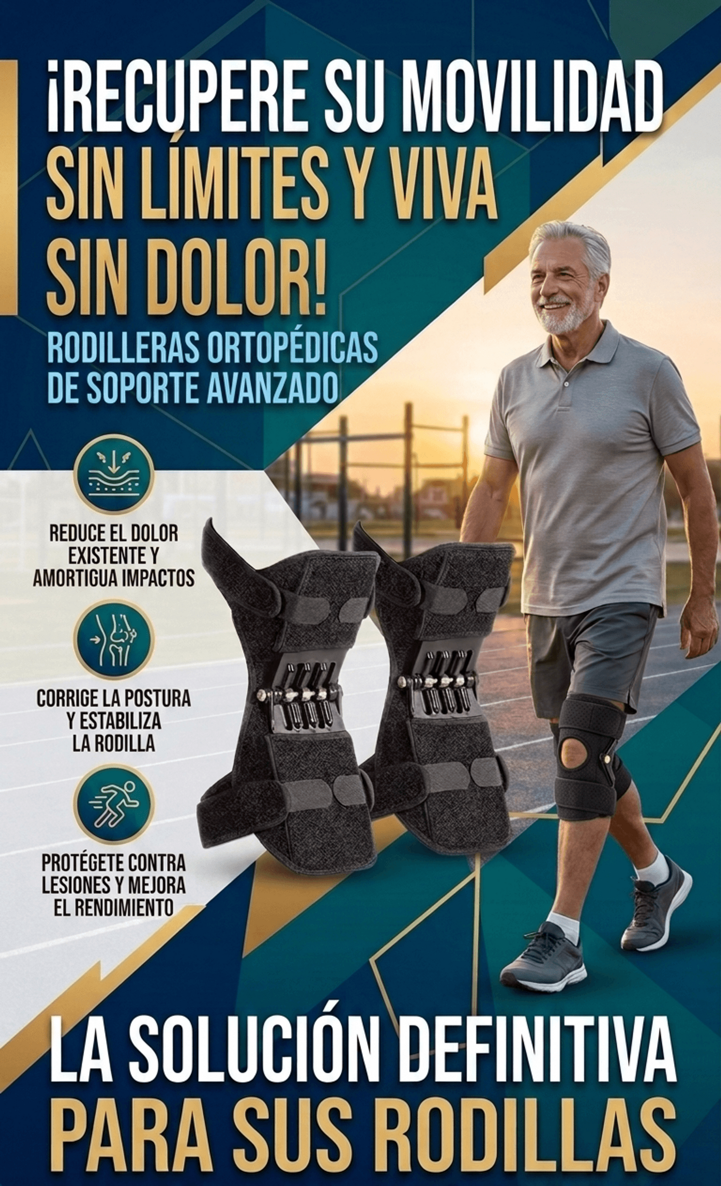Rodillera Ortopédica de Soporte (Par)