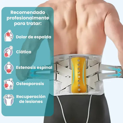 Soporte lumbar autocalentable