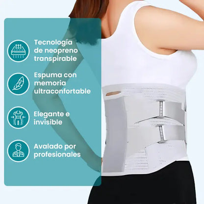 Soporte lumbar autocalentable