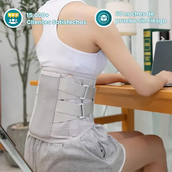 Soporte lumbar autocalentable
