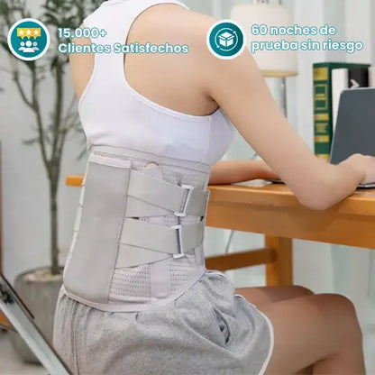 Soporte lumbar autocalentable