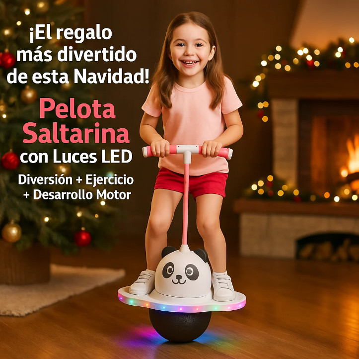 Pelota Saltarina con Luces LED ¡Diversión Activa para Niños y Niñas!