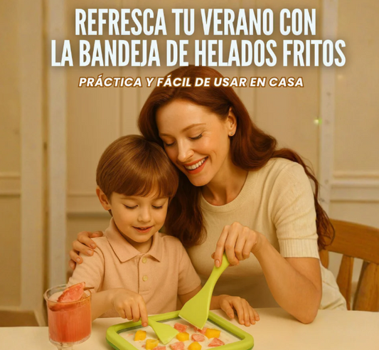 Bandeja de helado frito