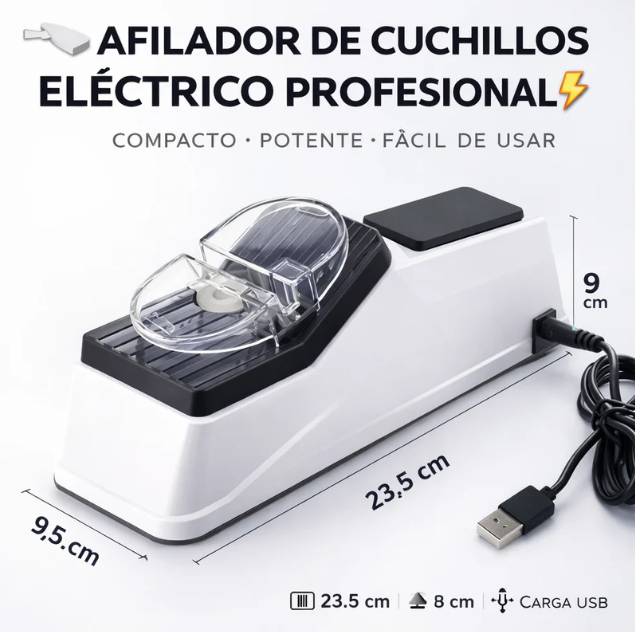Afilador de cuchillos eléctrico profesional