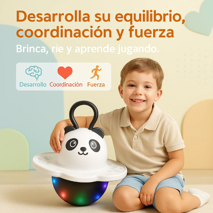 Pelota Saltarina con Luces LED ¡Diversión Activa para Niños y Niñas!