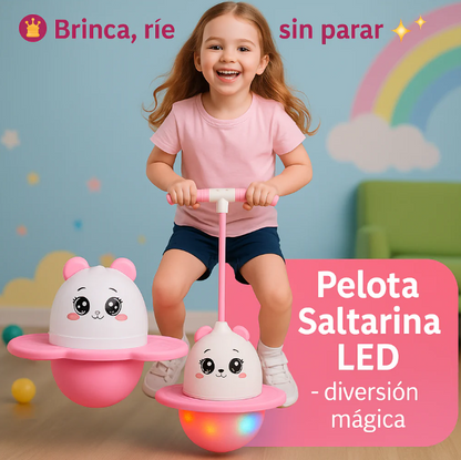 Pelota Saltarina con Luces LED ¡Diversión Activa para Niños y Niñas!