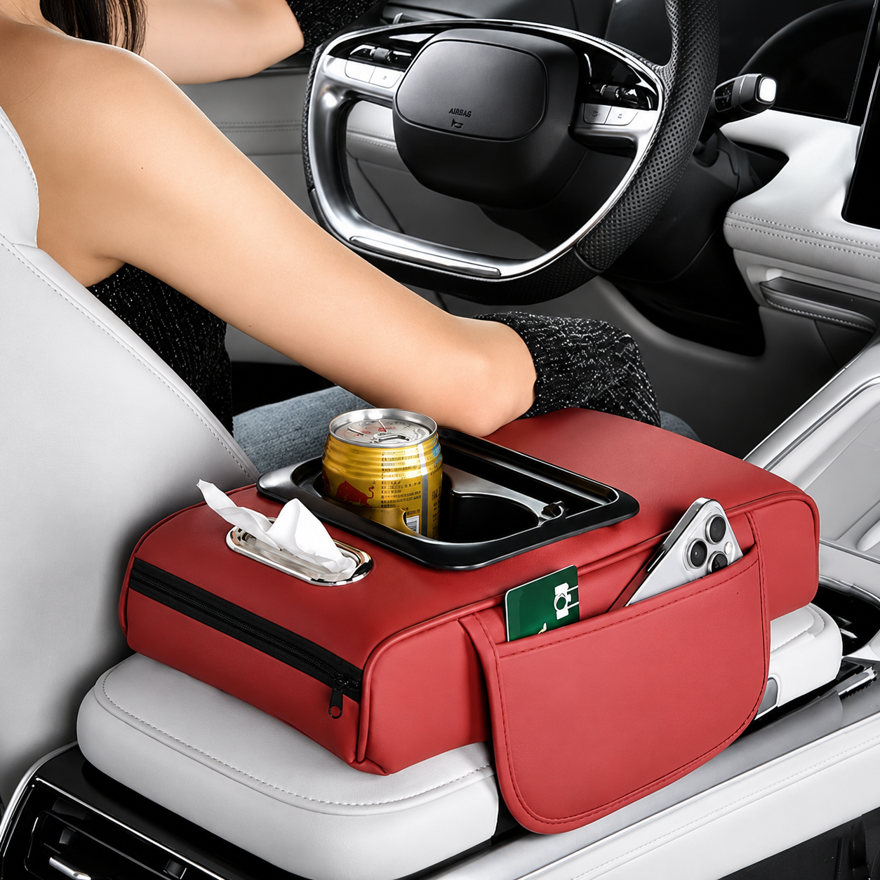 Reposabrazo para Auto - Organización Completa en un Solo Accesorio