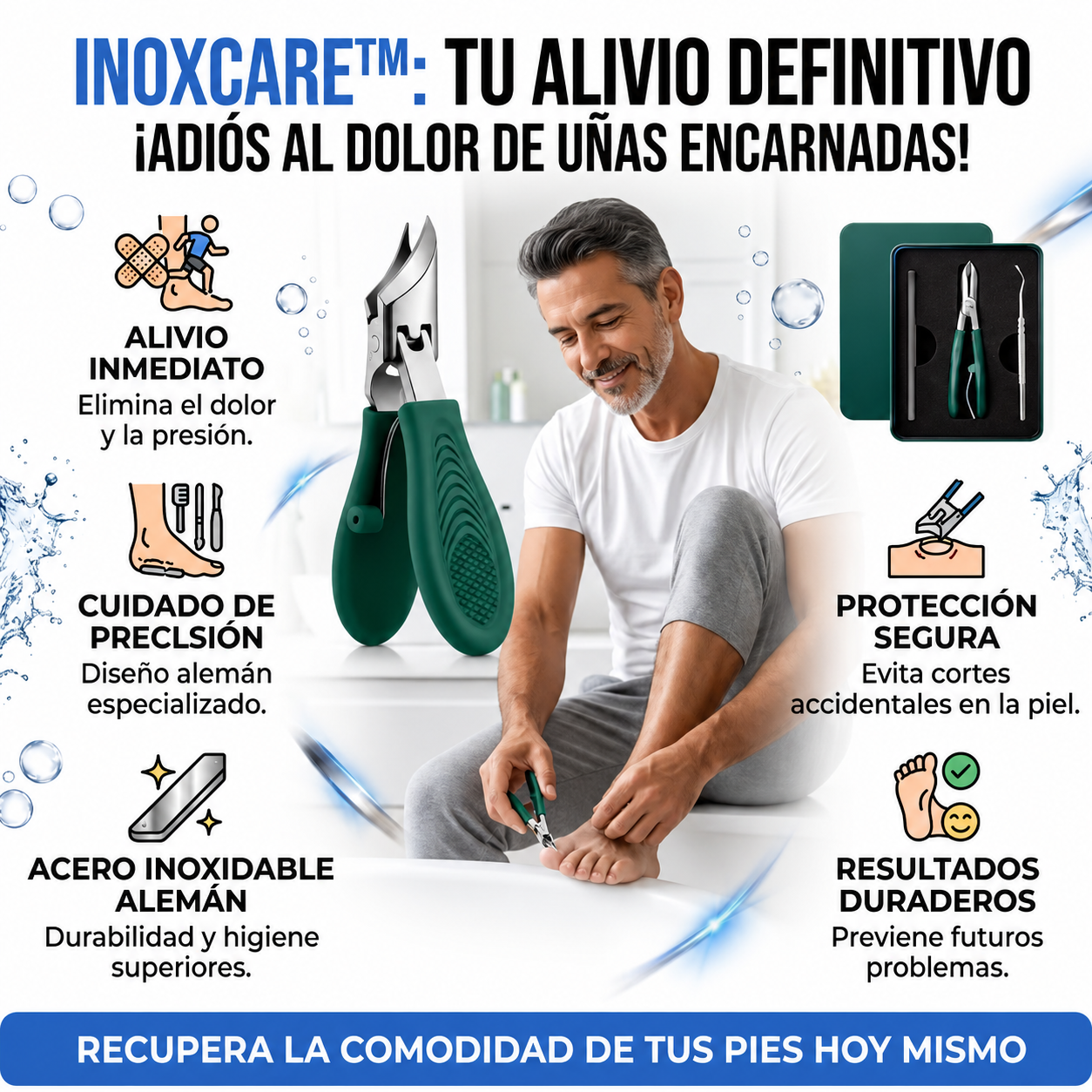 Cortaúñas Biselado | Para uñas gruesas o encarnadas
