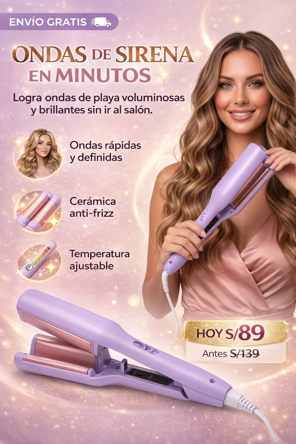 Rizador de Cabello Premium 💖✨