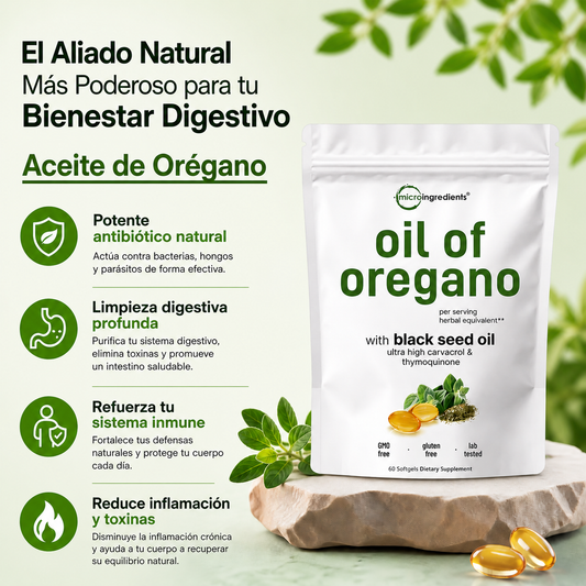 Aceite de Oregano - El Aliado Natural Más Poderoso para tu Bienestar Digestivo