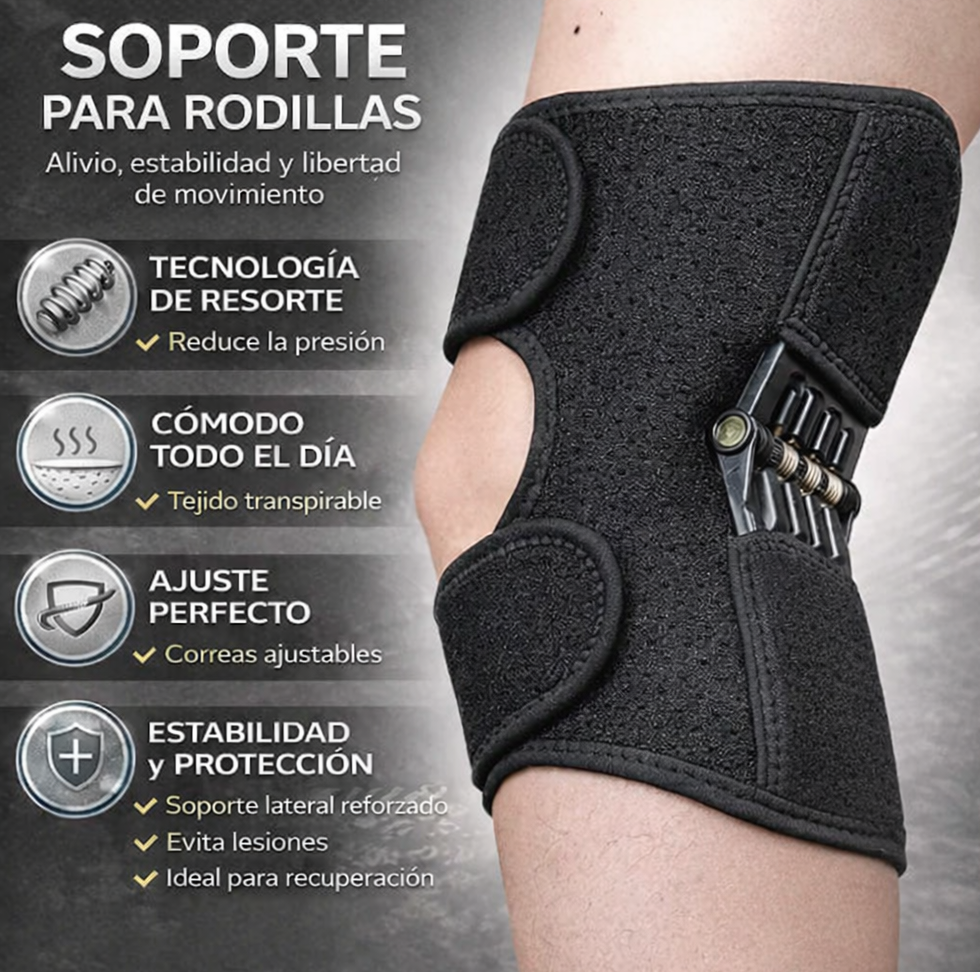 Soporte para rodillas reforzadas con soporte trasero (1 PAR)