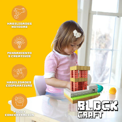 Block Craft™ - Bloques Magnéticos 200 Piezas