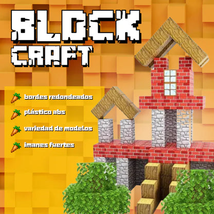Block Craft™ - Bloques Magnéticos 200 Piezas