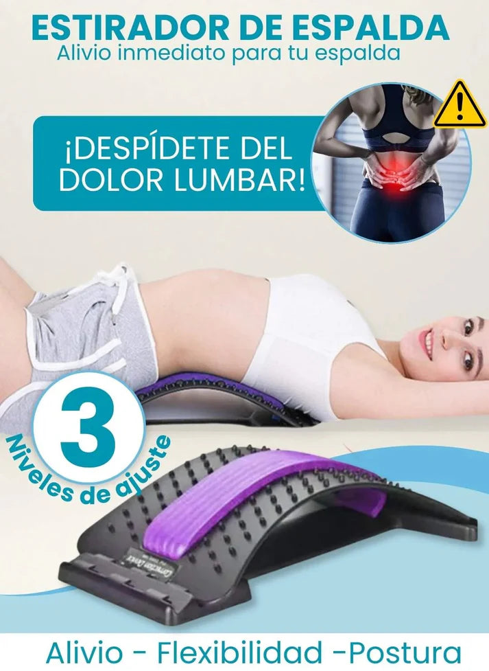 Alivio Lumbar Pro: Estirador Multinivel para Corregir Postura y Descomprimir Tu Columna en Minutos