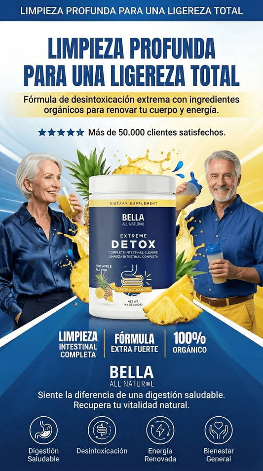 Extreme Detox Sabor Piña - Limpieza Intestinal Completa